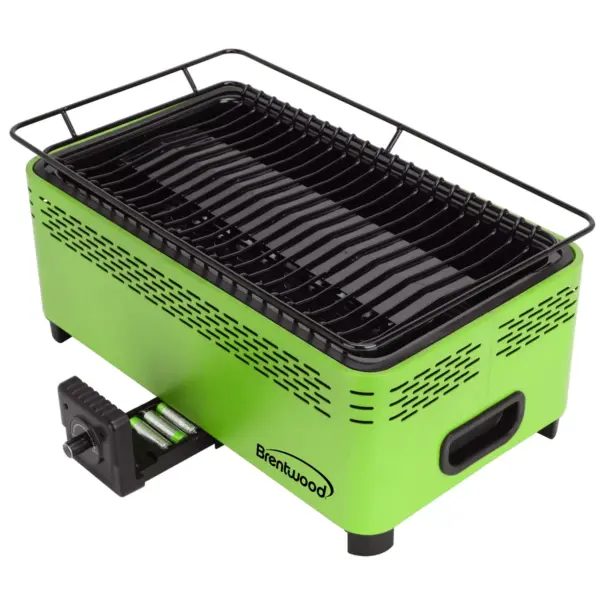 Brentwood Non-Stick Smokeless Portable BBQ in Green