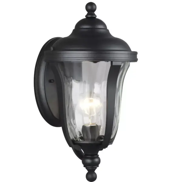 Sea Gull Perrywood 1 Light Black Outdoor Fixture 8514201-12