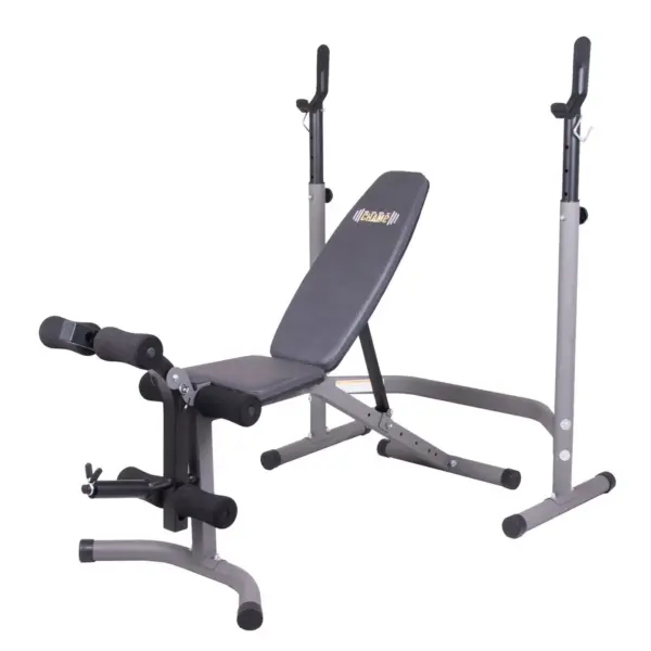 Body Flex Sports 2 Piece 5 Position Adjustable Steel Olympic Weight Bench Set