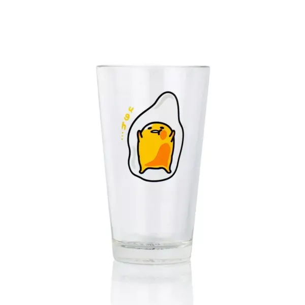 Se7en20 Gudetama Lazy Egg Laying Face Up 16oz Glass