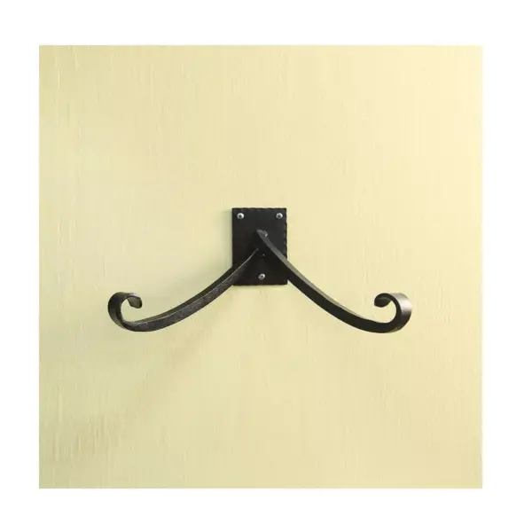 11.75" Y-Bracket with Hooks Black - ACHLA Designs