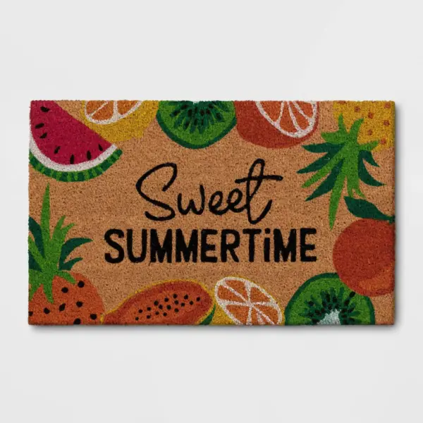 1'6"x2'6" 'Sweet Summertime' Fruit Doormat Natural - Sun Squad™