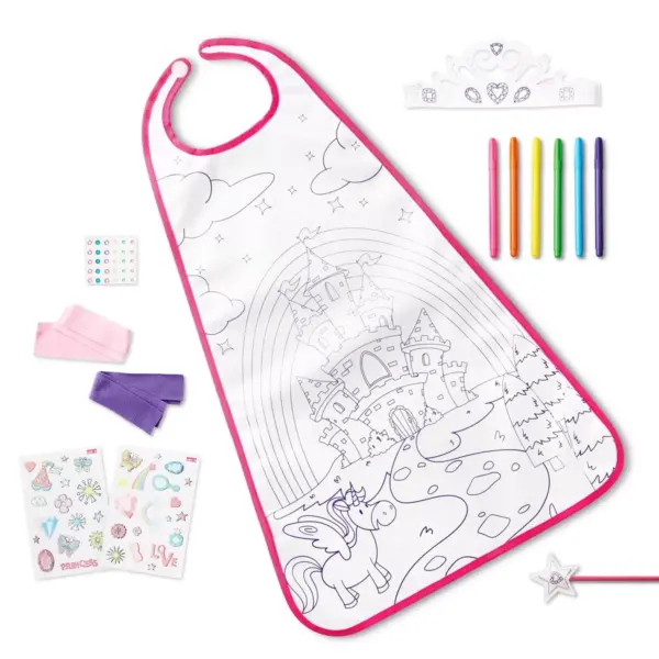 Color-Your-Own Princess Cape & Accessories Kit - Mondo Llama™