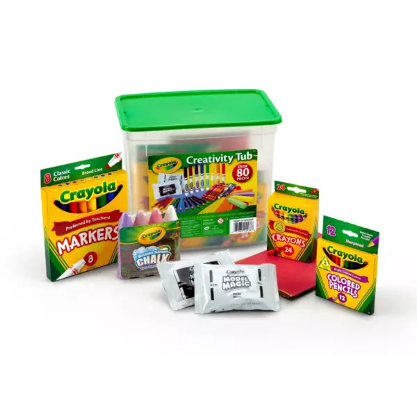 Crayola 80pc Creativity Tub Art Supplies