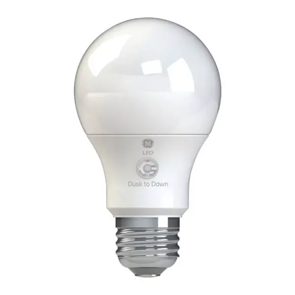 General Electric A19 Dusk to Dawn LED + Light Bulb Clear