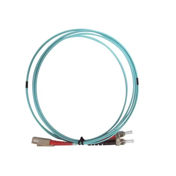 Monoprice OM4 Fiber Optic Cable - 1 Meter, SC/UPC-ST/UPC, Multi Mode, Duplex, 50/125 micrometer Type, 2.0mm, OFNR