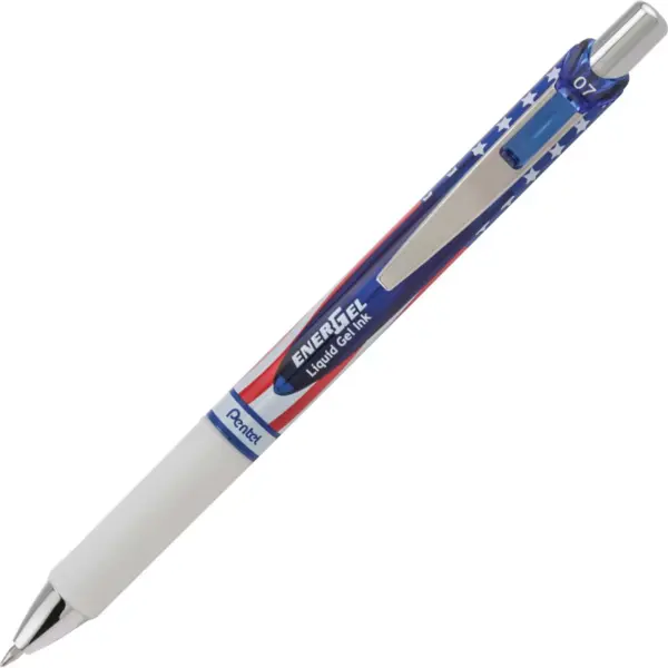 Pentel Liquid Gel Pens Stars/Stripes .7mm BK/Ink BL77USAA