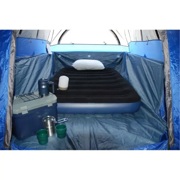 Napier Sportz Air Mattress Portable 2 Person Indoor/Outdoor Full Size Inflatable Camping Bed w/Built In Hand Powered Air Pump and Convenient Carry Bag