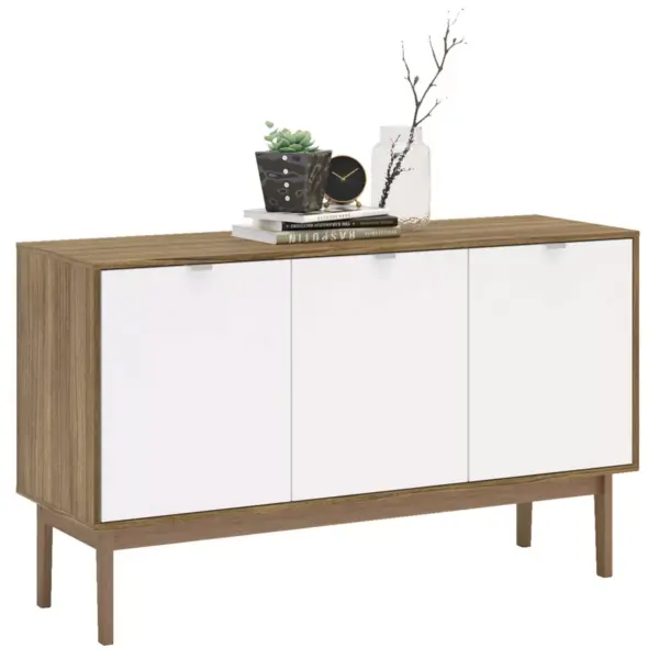 Sienna Sideboard Walnut and White - Chique