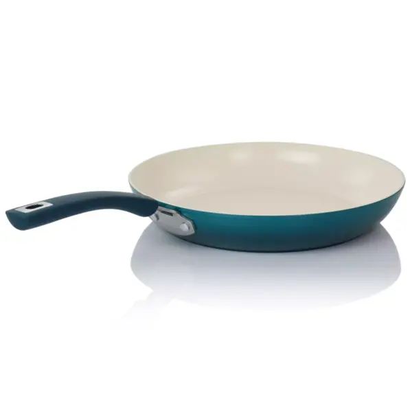 Oster Corbett 12 Inch Nonstick Aluminum Frying Pan in Blue