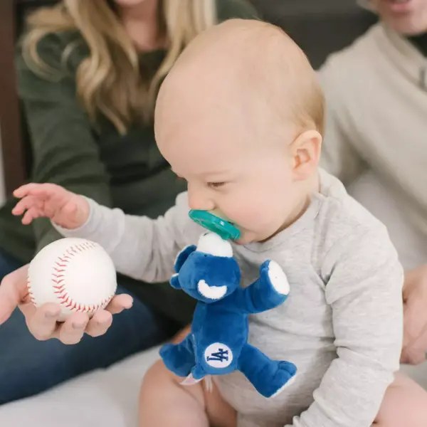 WubbaNub Pacifier - MLB Los Angeles Dodgers Bear