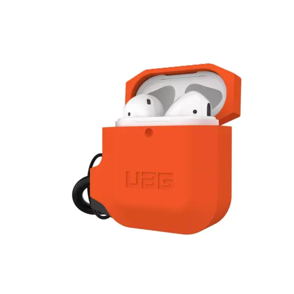 Urban Armor Gear (UAG) Apple Airpods (1st/2nd Gen) Silicone Case - Orange/Gray