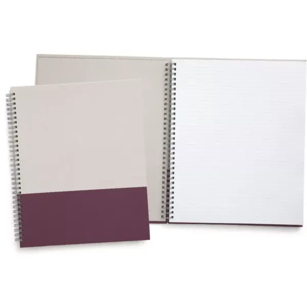 TRU RED Large Hard Cover Ruled Notebook, Gray/Purple TR55739