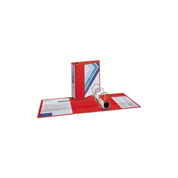 Avery Heavy-Duty View Binder w/Locking 1-Touch EZD Rings 5" Cap Red 79327