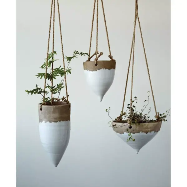 Jute Hanging Planter (8.5") - 3R Studios