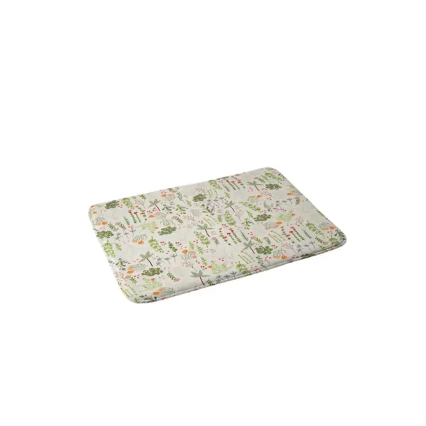 24" x 36" Floral Goodness IV Bath Rug Green - Deny Designs