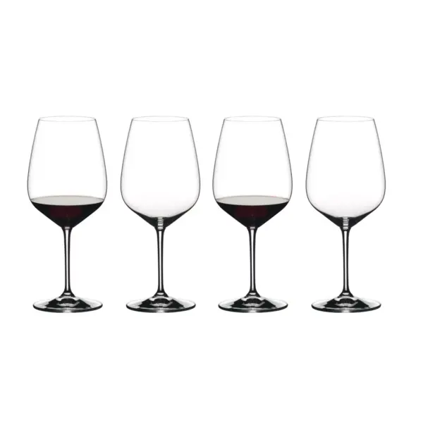 Riedel 6409/0 Heart to Heart Crystal Dishwasher Safe Cabernet Sauvignon Red Wine Glass (8 Pack)