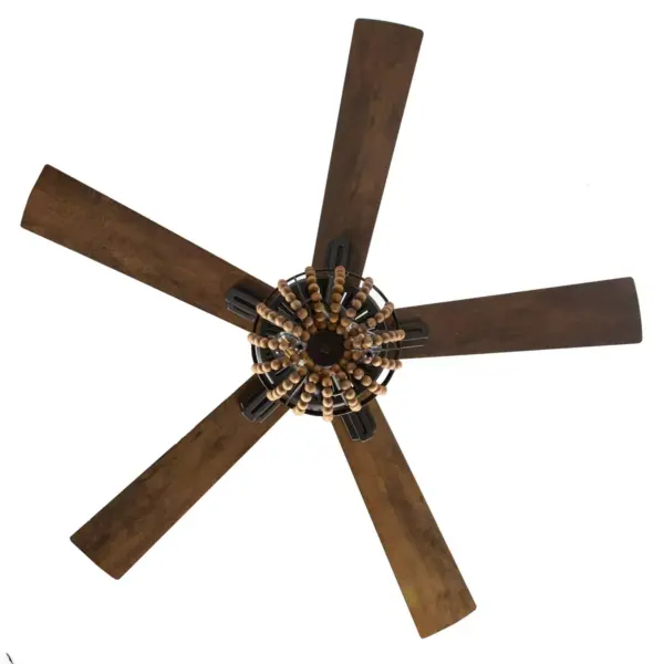 52" LED 5-Blade Wooden Chandelier Lighted Ceiling Fan - River of Goods