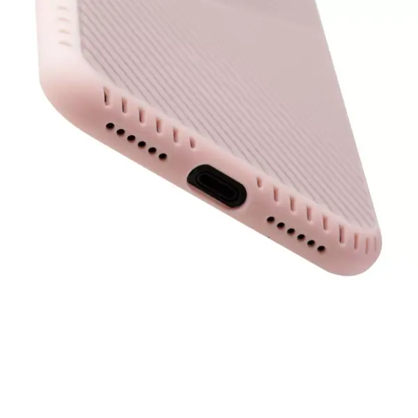 BasAcc Criss-Cross Patterned Designed Protective Back Case Compatible with Apple iPhone X, Pink