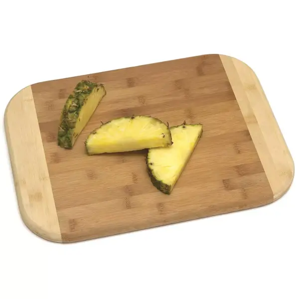 Lipper International Extra Large Versatile Home 2 Toned Wood Reversible Kitchen Carving/Cutting Board, Bamboo