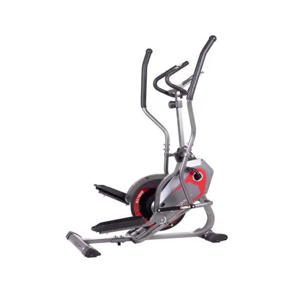 Body Flex Sports Body Power BST800 Stationary 2 In 1 Full Body Elliptical StepTrac Cardio Workout Machine with Curve Crank Technology