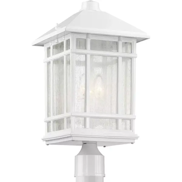 Kathy Ireland J du J Sierra Craftsman 18"H White Outdoor Post Mount Light