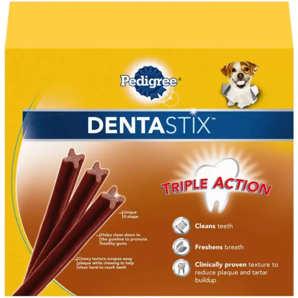 Pedigree Dentasix Bacon Large Dry Dental Dog Treats Value Pack - 40ct