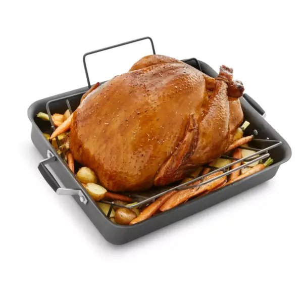 Select by Calphalon 16" Hard-Anodized Non-Stick Roaster with Rack