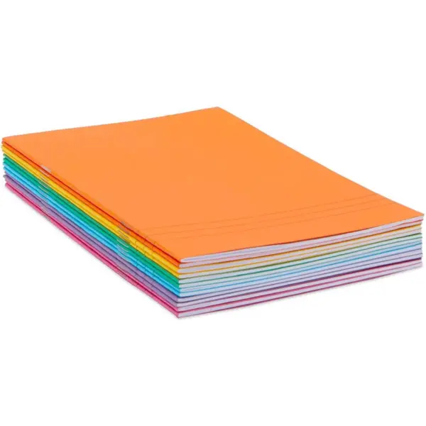 Bright Creations 12-Pack Kids Lined Storybooks Notebooks Handwriting Books 8.5 x 5.5 In, 6 Colors, 12 Sheets