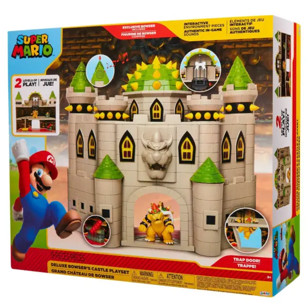 Nintendo Super Mario Bowser Castle with 2.5" Bowser Figure