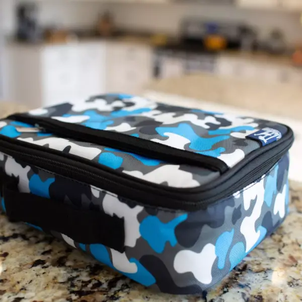 Wildkin Camouflage Lunch Box - Blue