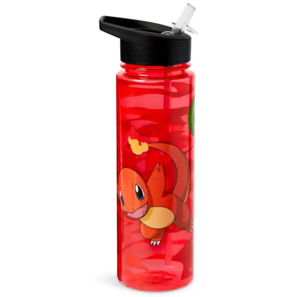 Just Funky Pokemon Charmander 16oz Water Bottle - BPA-Free Reusable Drinking Bottles