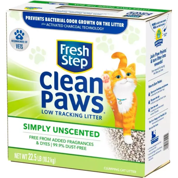 Fresh Step - Clean Paws Unscented Clumping Cat Litter - 22.5lb