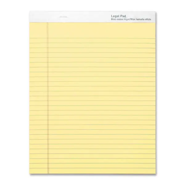 MyOfficeInnovations Legal Pads Legal Ruled 50 Sht 8-1/2"x11-3/4" 12Pack CA 3254287