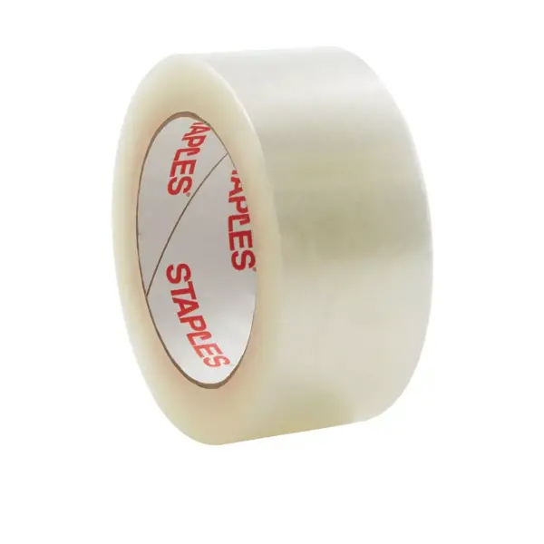 Staples Packing Tape 3" Core Clear 1.88" x 109.4 Yards 6/Pk 815059