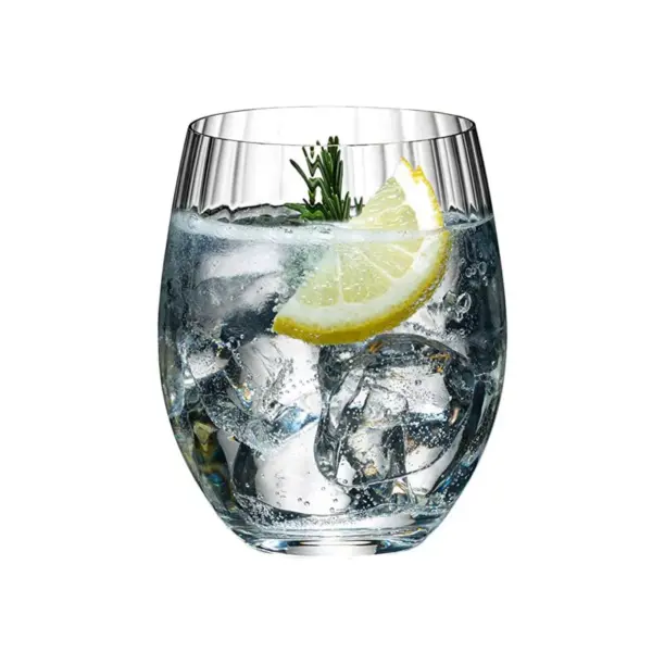 Riedel Tumbler Collection Mixing Series Gin and Tonic Set with Cocktail Recipes, Set of 4 Glasses