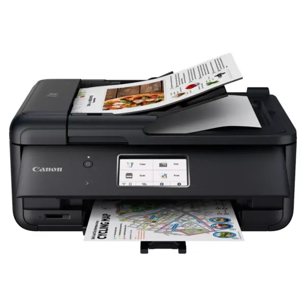 Canon PIXMA TR8620 All-In-One Printer For Home Office with Copier, Scanner, Fax, Photo and Document Printing and Mobile Printing - Black