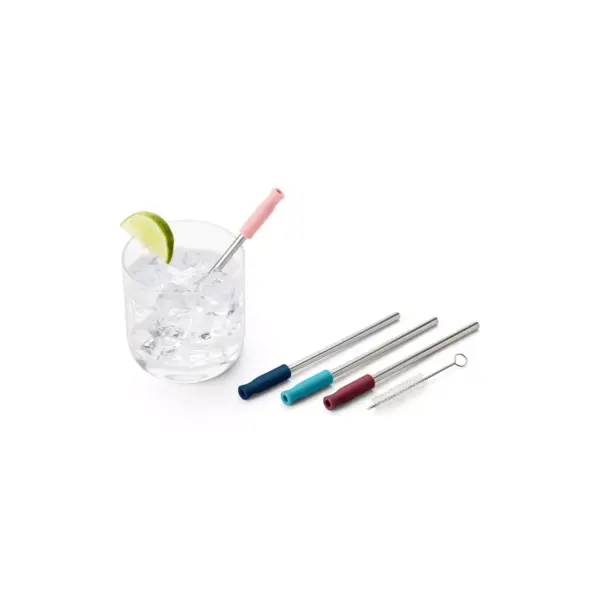 4pk Houdini Metal Cocktail Straws