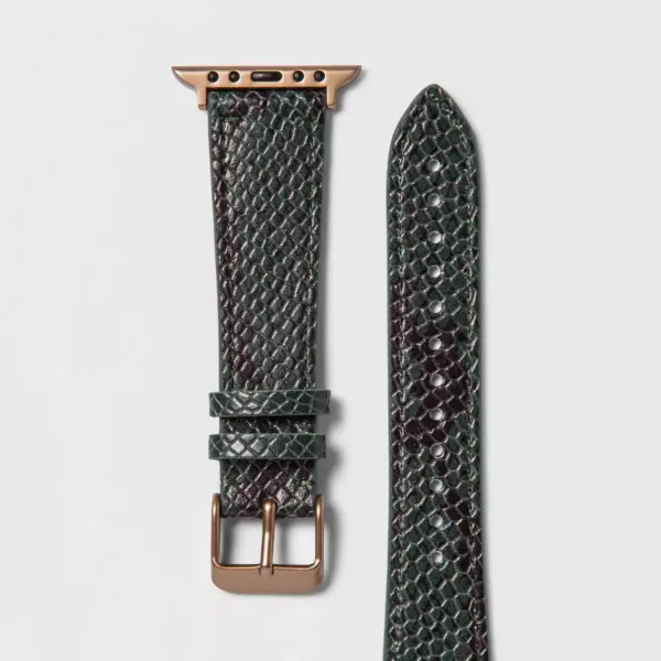 heyday™ Apple Watch Band 38/40mm - Snake Skin Print Green