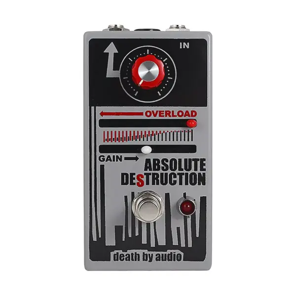 DEATH BY AUDIO Absolute Destruction Overloading Power Amplifier Distortion Effects Pedal Gray