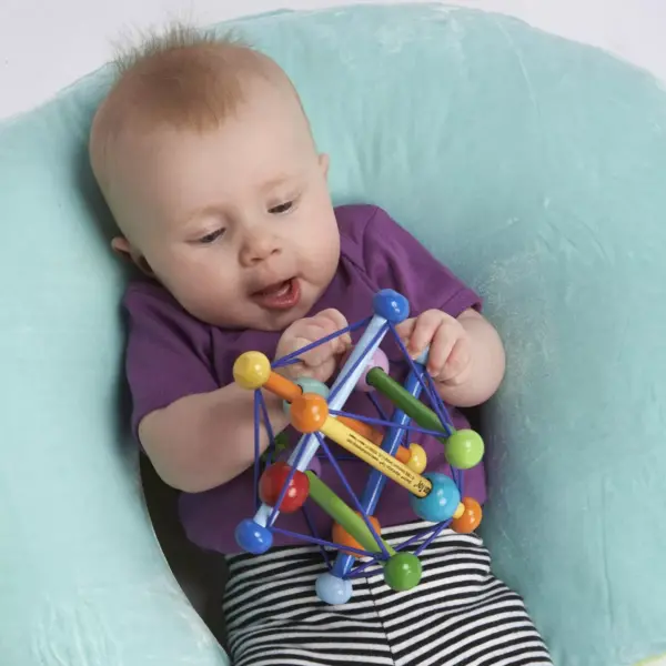 Manhattan Toy Skwish Color Burst Rattle and Teether Grasping Activity Toy (Boxed)