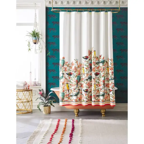 Flora/Bird Shower Curtain - Opalhouse™