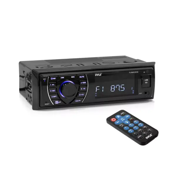 Pyle Hands-Free Bluetooth Marine MP3/USB/SD Radio Stereo Receiver (2 Pack)