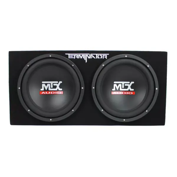 MTX TNP212D2 12" 1200 Watt 4 Ohm Dual Loaded Car Audio Subwoofer Package with Sub Enclosure, Boss 1100W Monoblock A/B Amplifier and 8 Gauge Wiring Kit