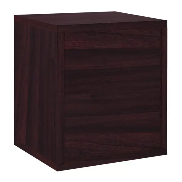 Way Basics Stackable Eco Storage Cube Cubby Organizer Espresso Wood Grain