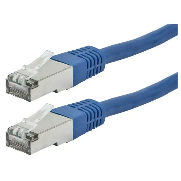 Monoprice Cat6A Ethernet Patch Cable - 25 Feet - Blue | Network Internet Cord - Zeroboot, RJ45, Stranded, 550Mhz, STP, Pure Bare Copper Wire, 10G,