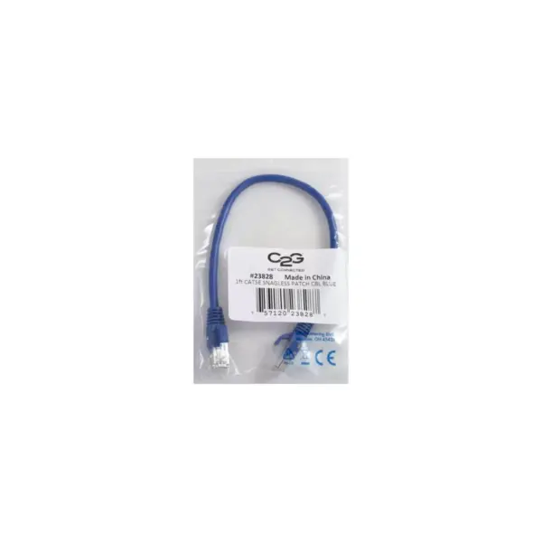 C2G 14ft Cat5e Snagless Unshielded (UTP) Network Patch Ethernet Cable-Blue - Category 5e for Network Device - RJ-45 Male - RJ-45 Male - 14ft - Blue