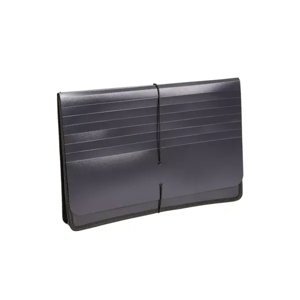 Staples Poly Expanding Wallets Legal 5" Expansion Black (11884)