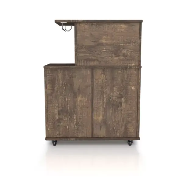 Morse Farmhouse Mobile Wine Cabinet Reclaimed Oak - HOMES: Inside + Out