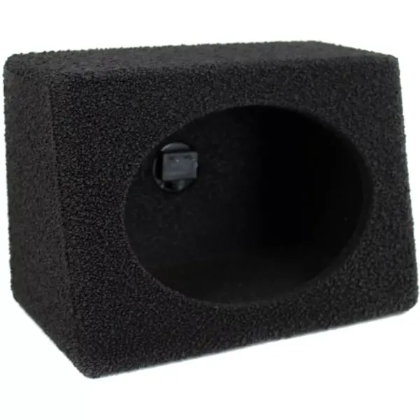 Q-POWER Q-Bomb QTW6X9 6x9" Car Wedge Speaker Boxes with Bedliner Spray, Pair